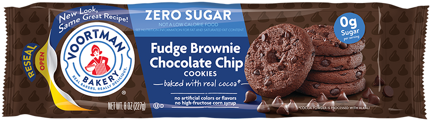 Zero Sugar Fudge Brownie Chocolate Chip package