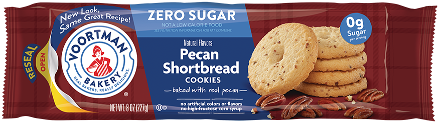 Zero Sugar Pecan Shortbread package