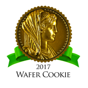 Women's Choice Award logo, 2017 Wafer Cookie.