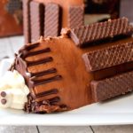 Extreme Chocolate Cake slice lying down