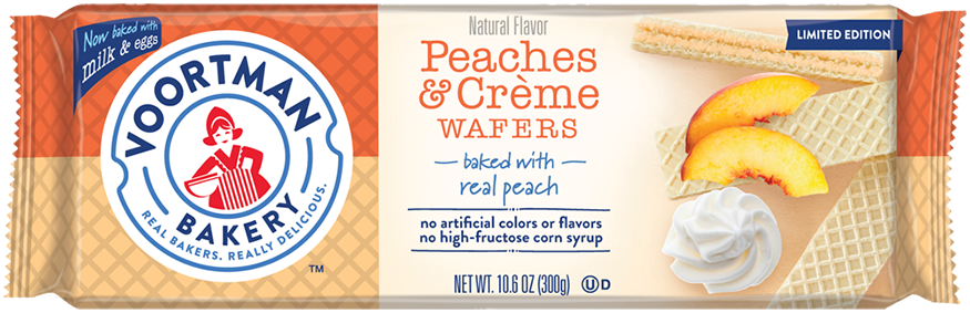 Peaches & Crème Wafers package