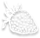 Line drawing of a strawberry.