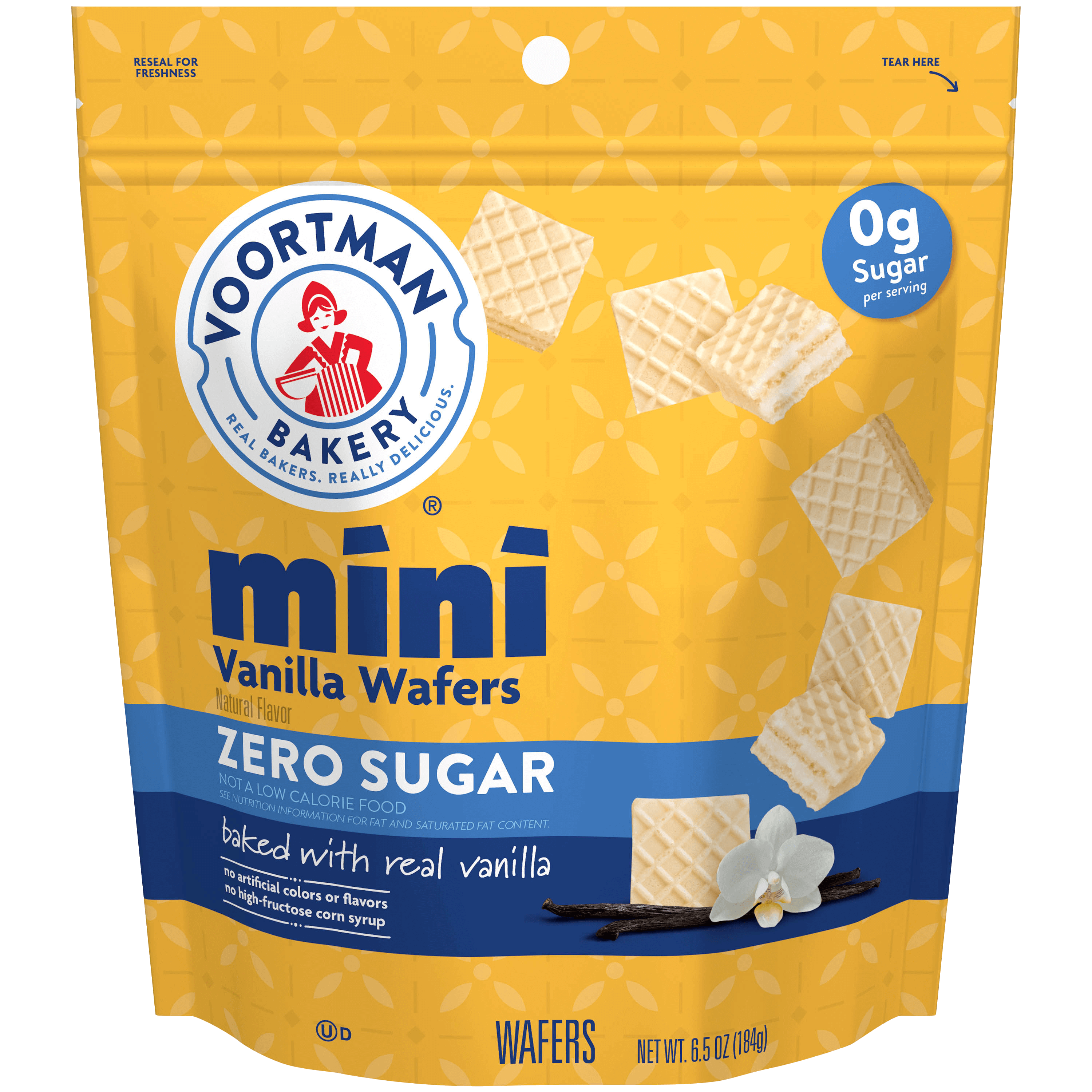 Zero Sugar Vanilla Mini Wafers package